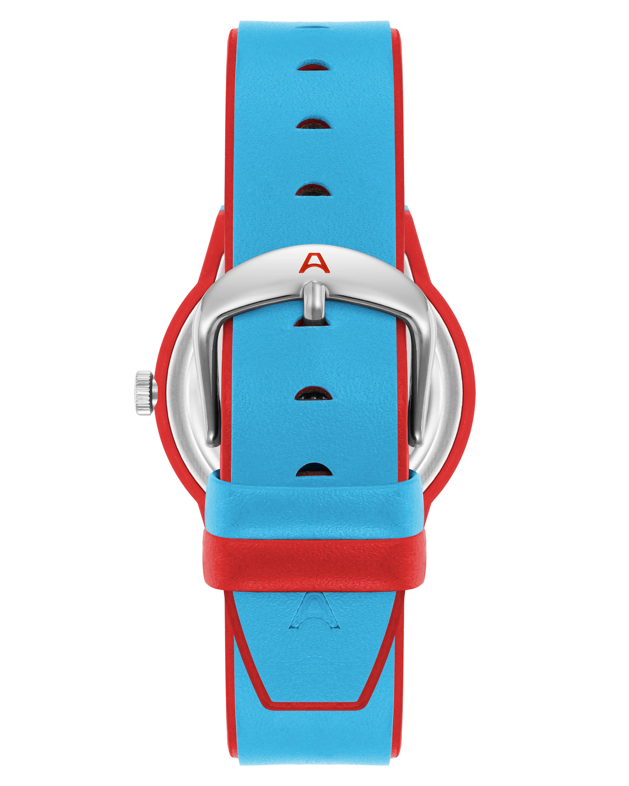 A-Watch™ | 35.5mm, Light Blue with Red - Image 3