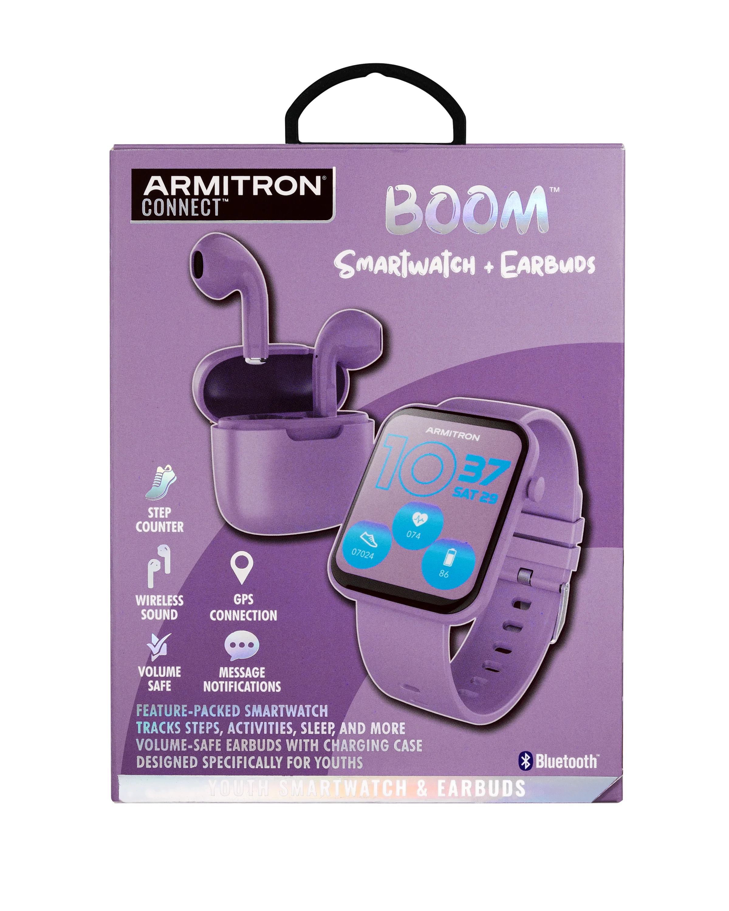 Armitron Boom Smartwatch and Earbuds™ | Lavender - Image 5