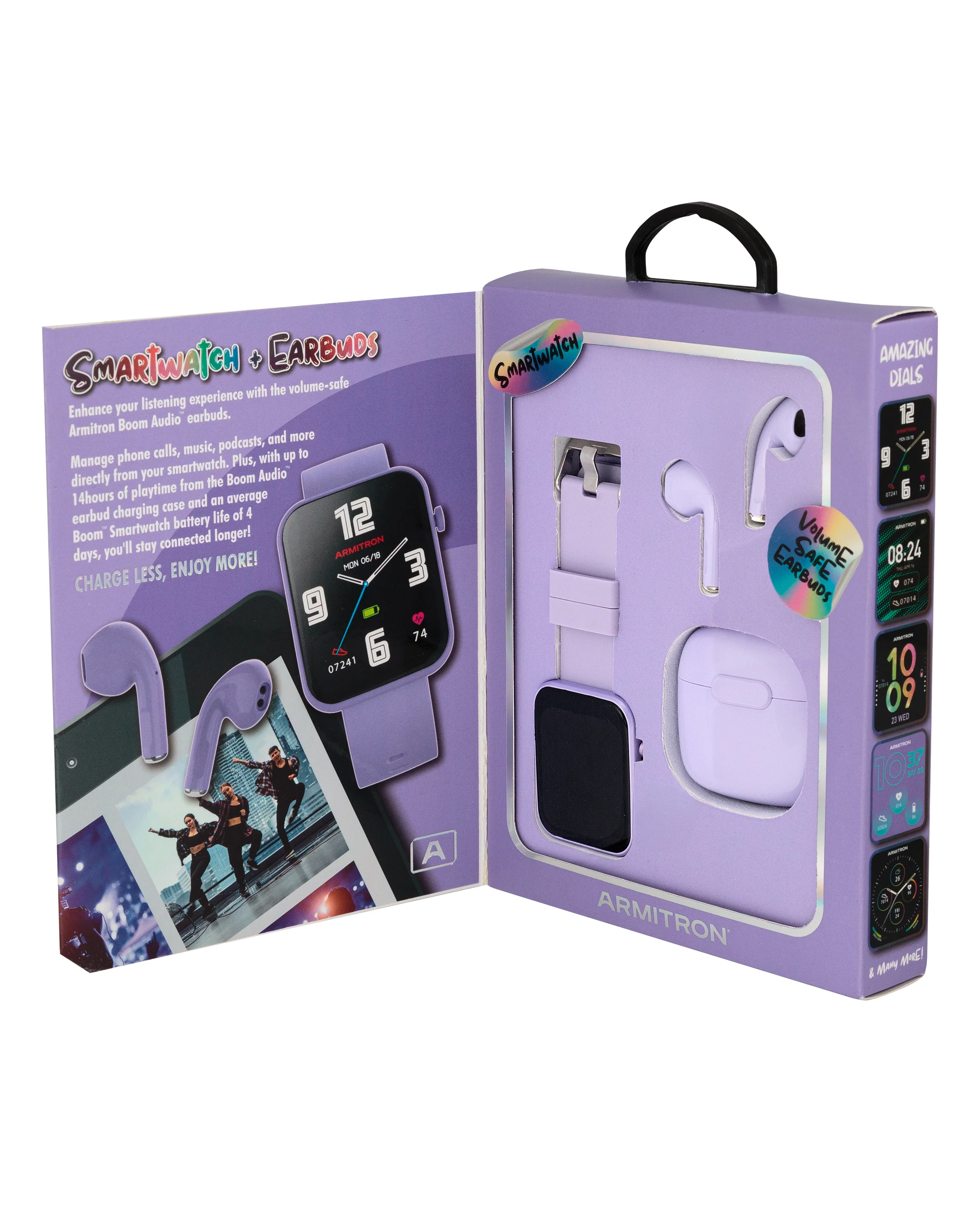 Armitron Boom Smartwatch and Earbuds™ | Lavender - Image 6