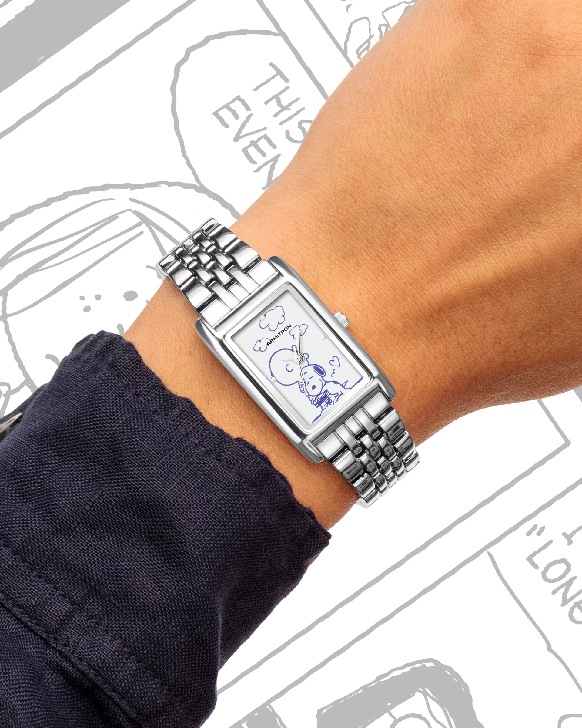 Armitron x Peanuts: Charlie Brown’s Embrace | 20mm, Peanuts Silver - Image 8