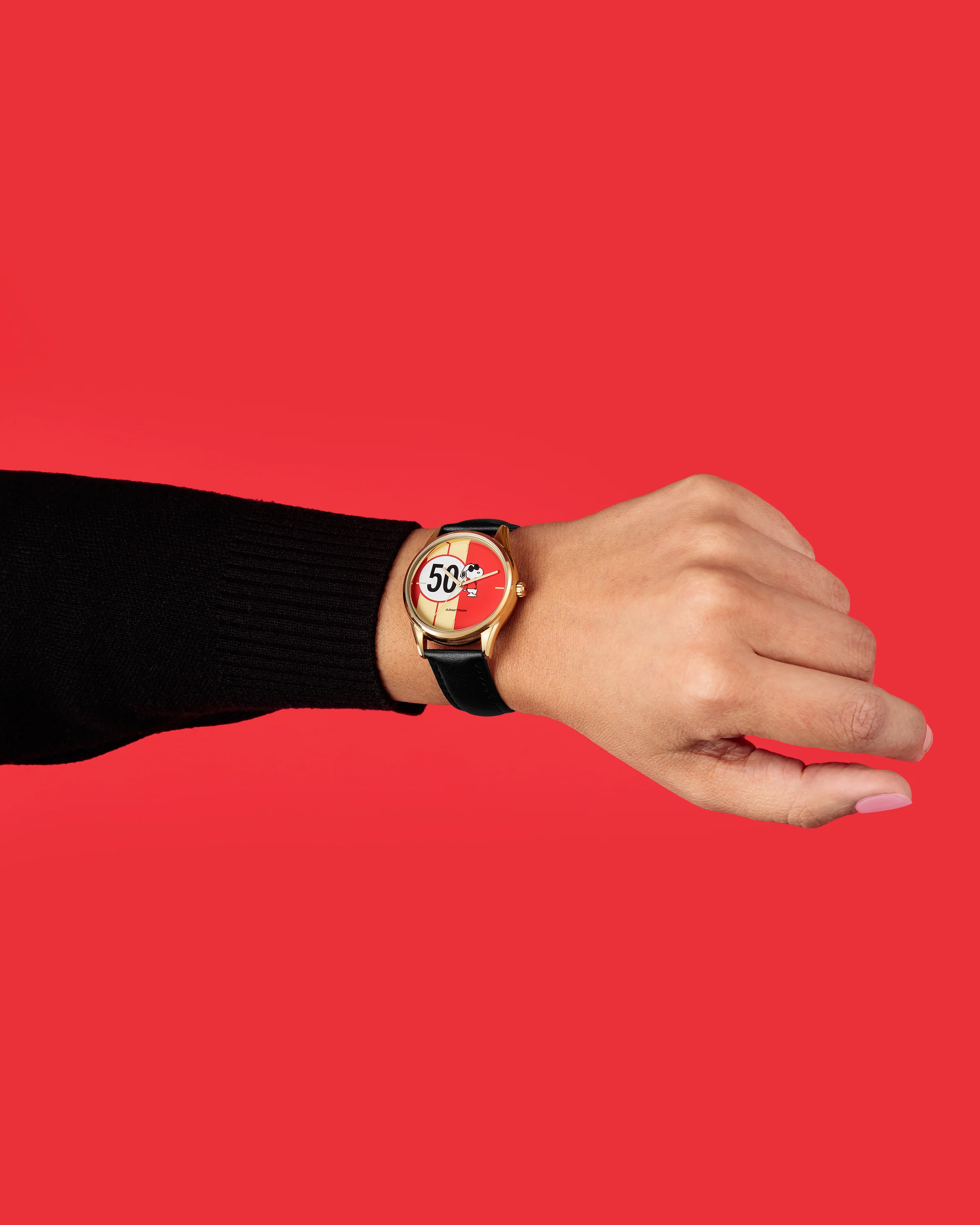 Armitron x Peanuts: Golden Cool | 36mm, Peanuts Black/Gold/Red - Image 10