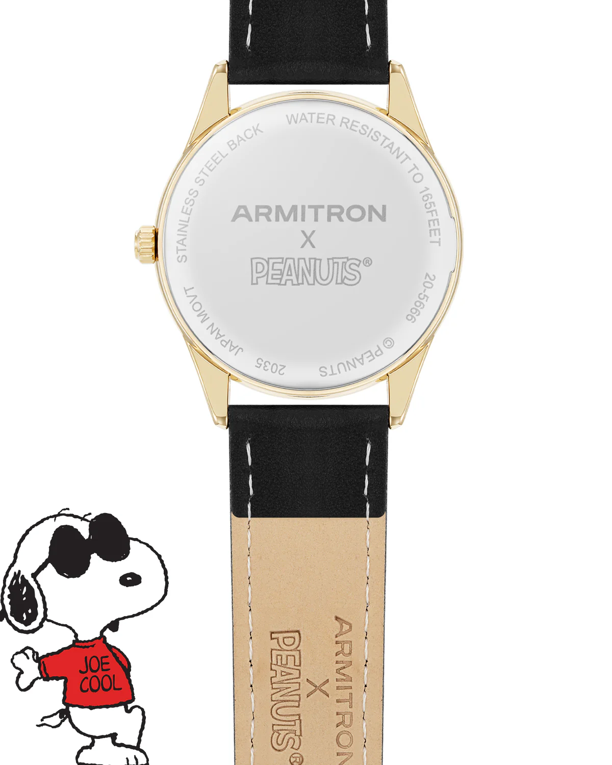 Armitron x Peanuts: Golden Cool | 36mm, Peanuts Black/Gold/Red - Image 5