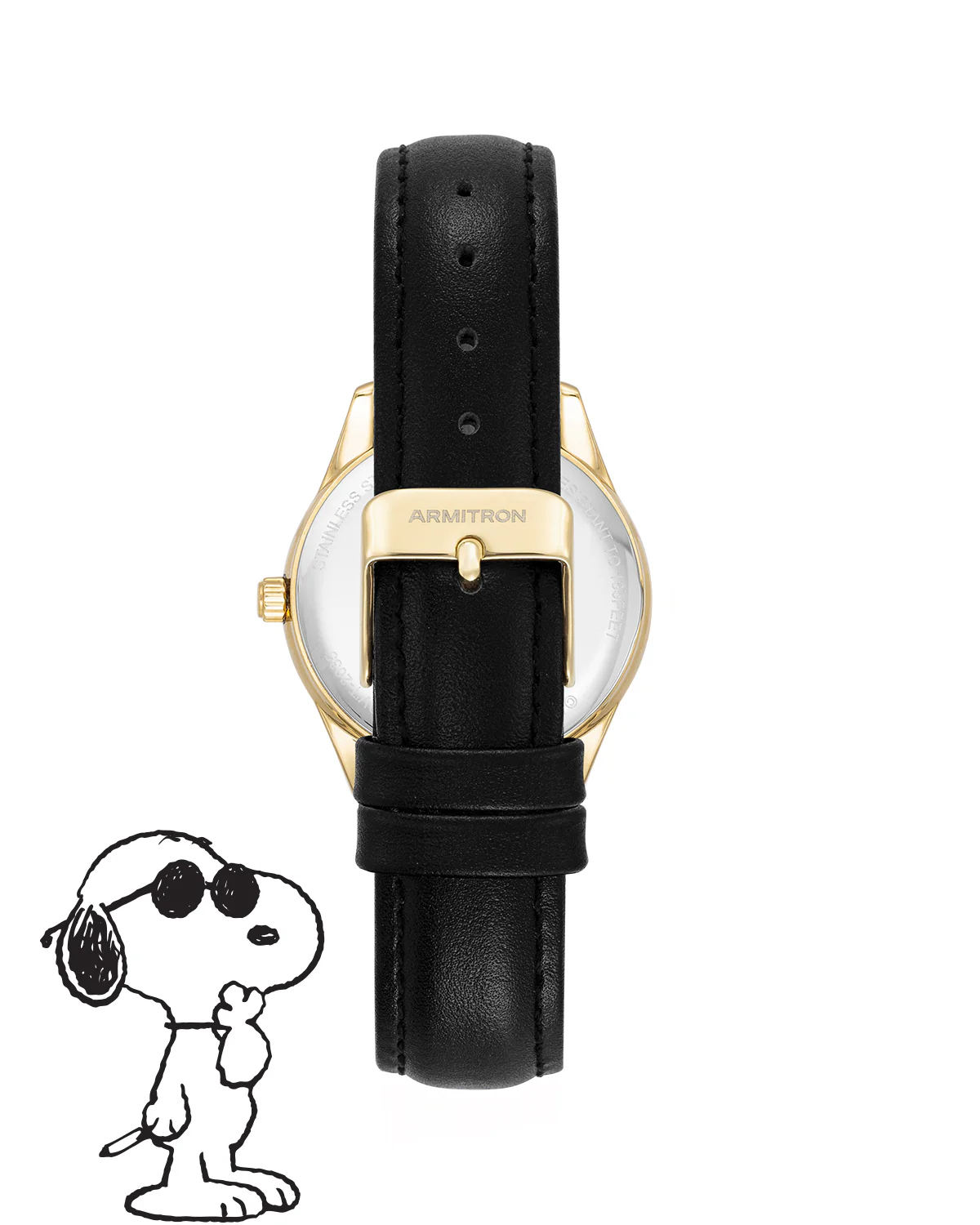 Armitron x Peanuts: Golden Cool | 36mm, Peanuts Black/Gold/Red - Image 6