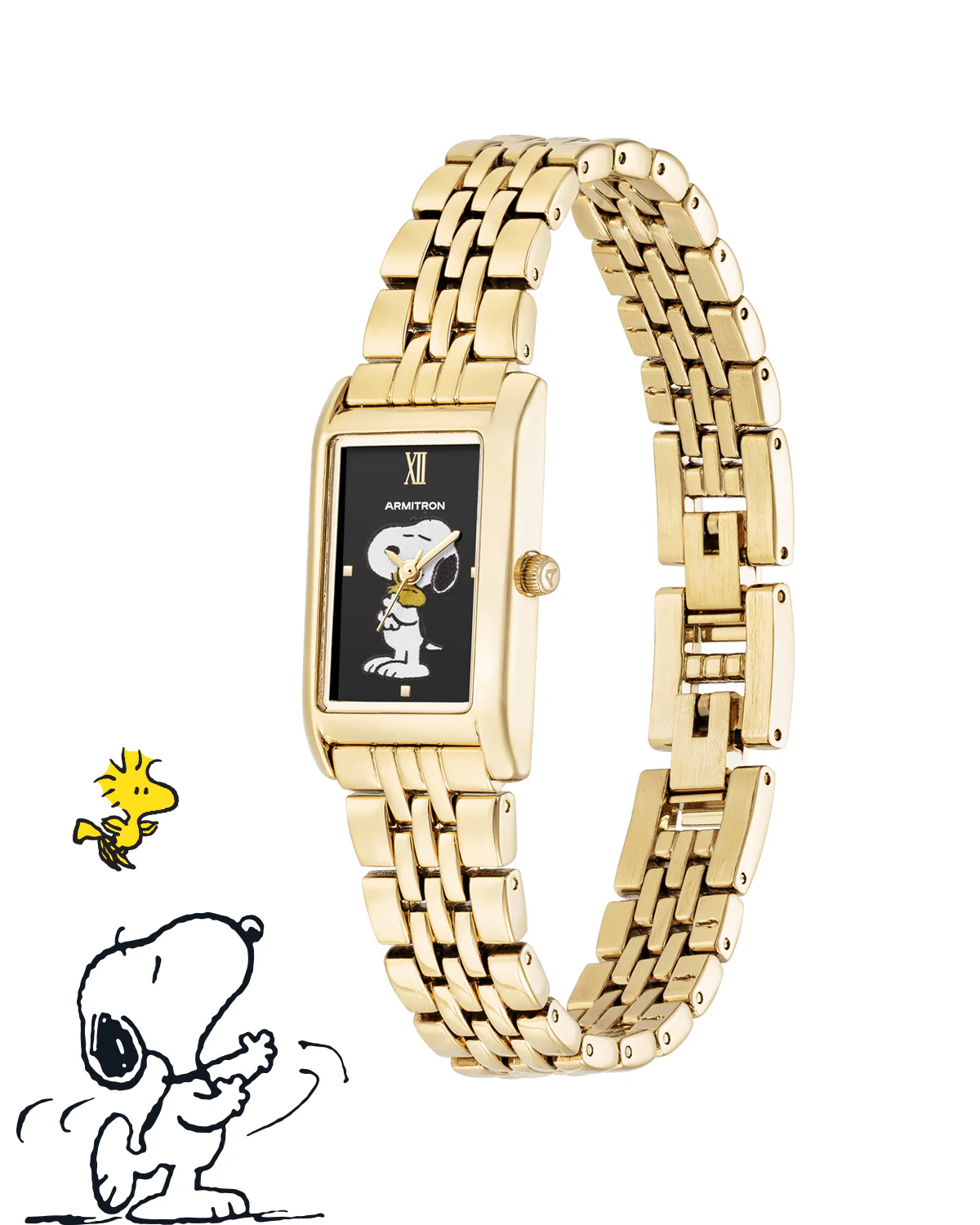 Armitron x Peanuts: Golden Hour | 20mm, Peanuts Gold/Black - Image 3