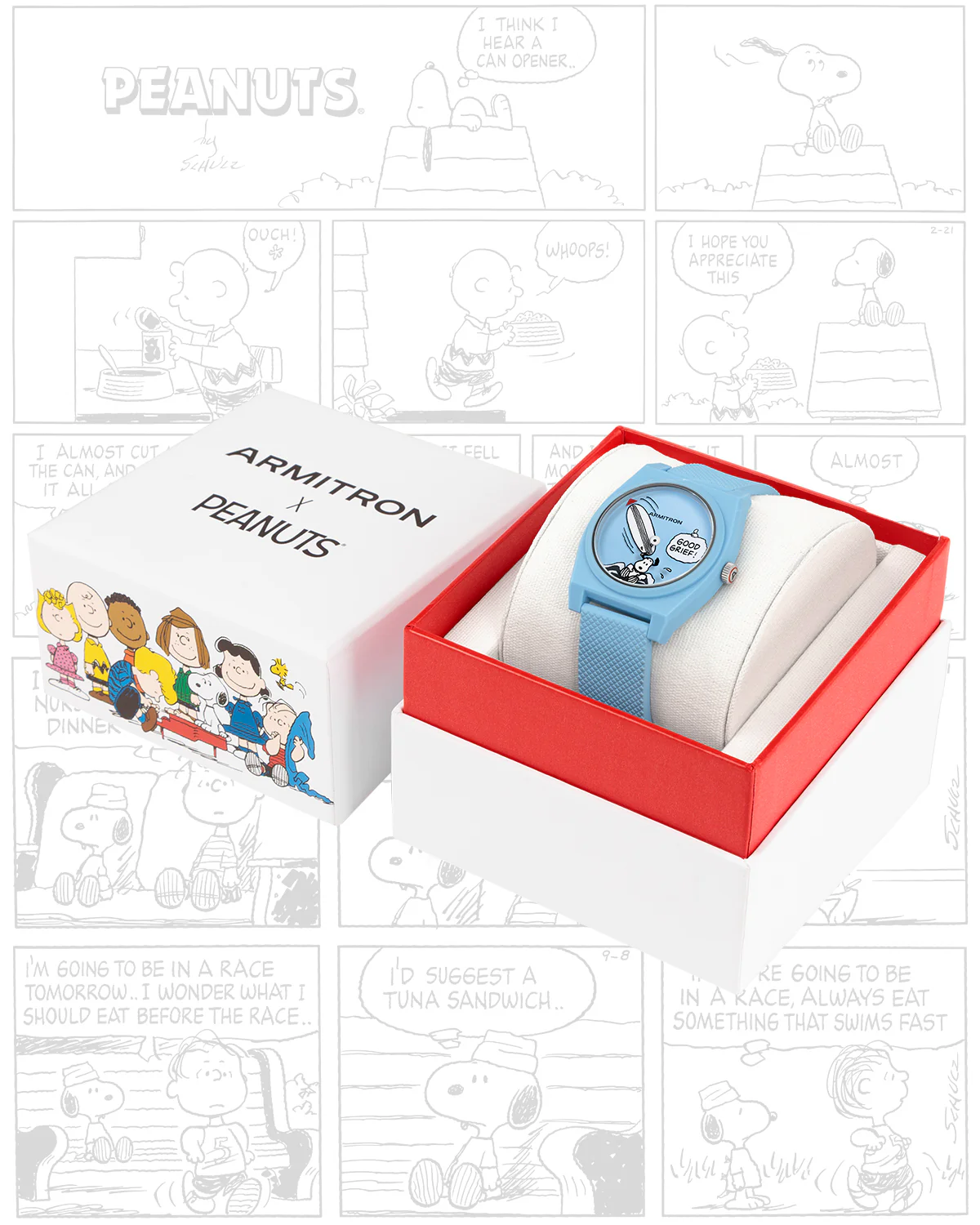 Armitron x Peanuts: Good Grief! | 36mm, Peanuts Blue Ocean Plastic - Image 10