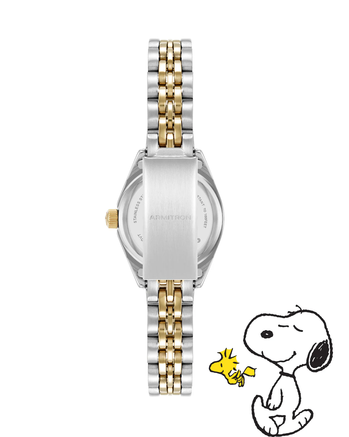 Armitron x Peanuts: The Hug | 24.5mm, Peanuts Two-Tone Gold/Silver - Image 6