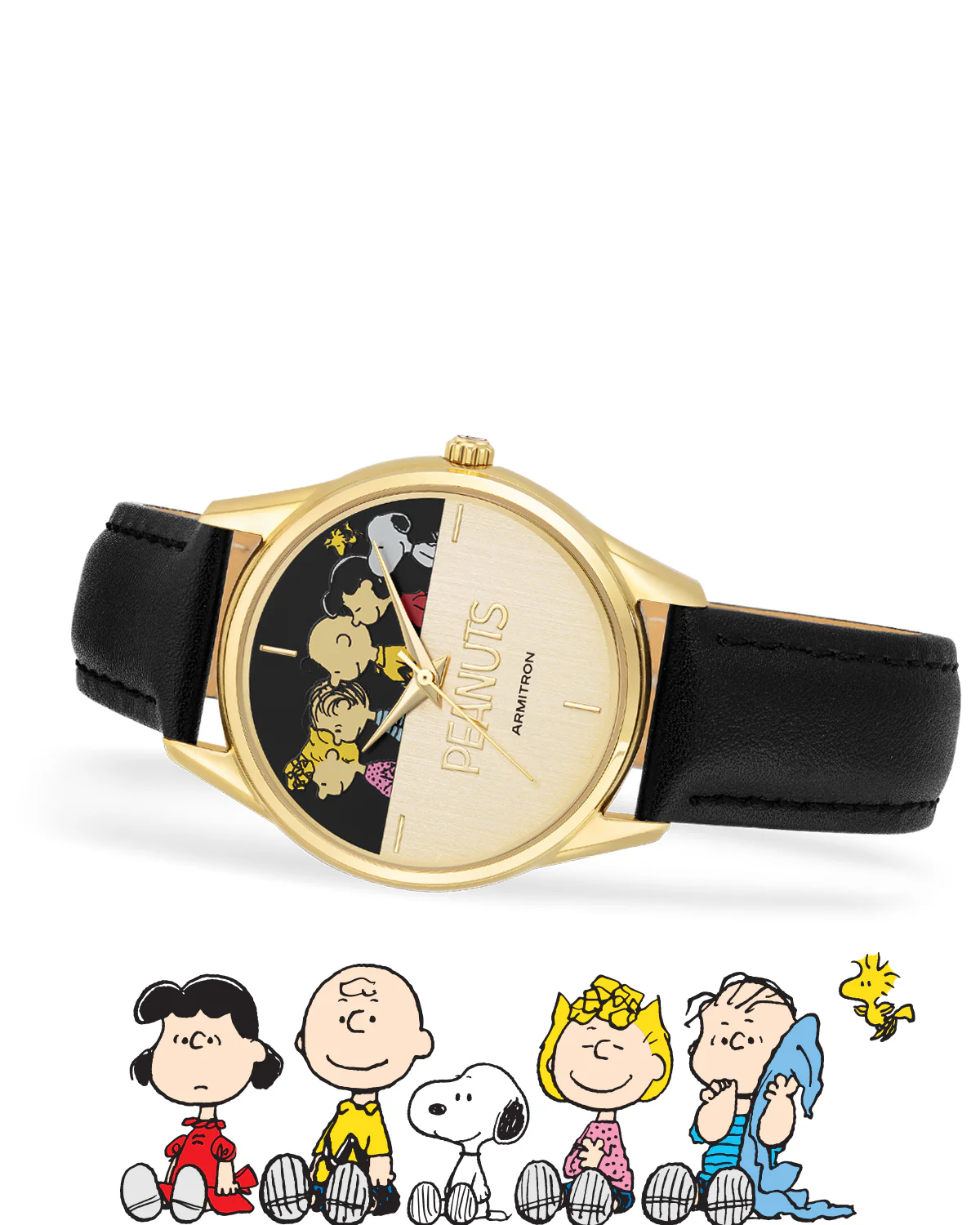 Armitron x Peanuts: The Lineup | 36mm, Peanuts Black/Gold - Image 7