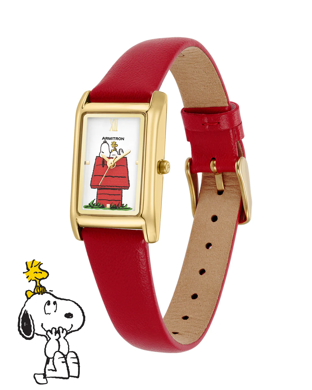 Armitron x Peanuts: The Lookout | 36mm, Peanuts Red/Gold - Image 3
