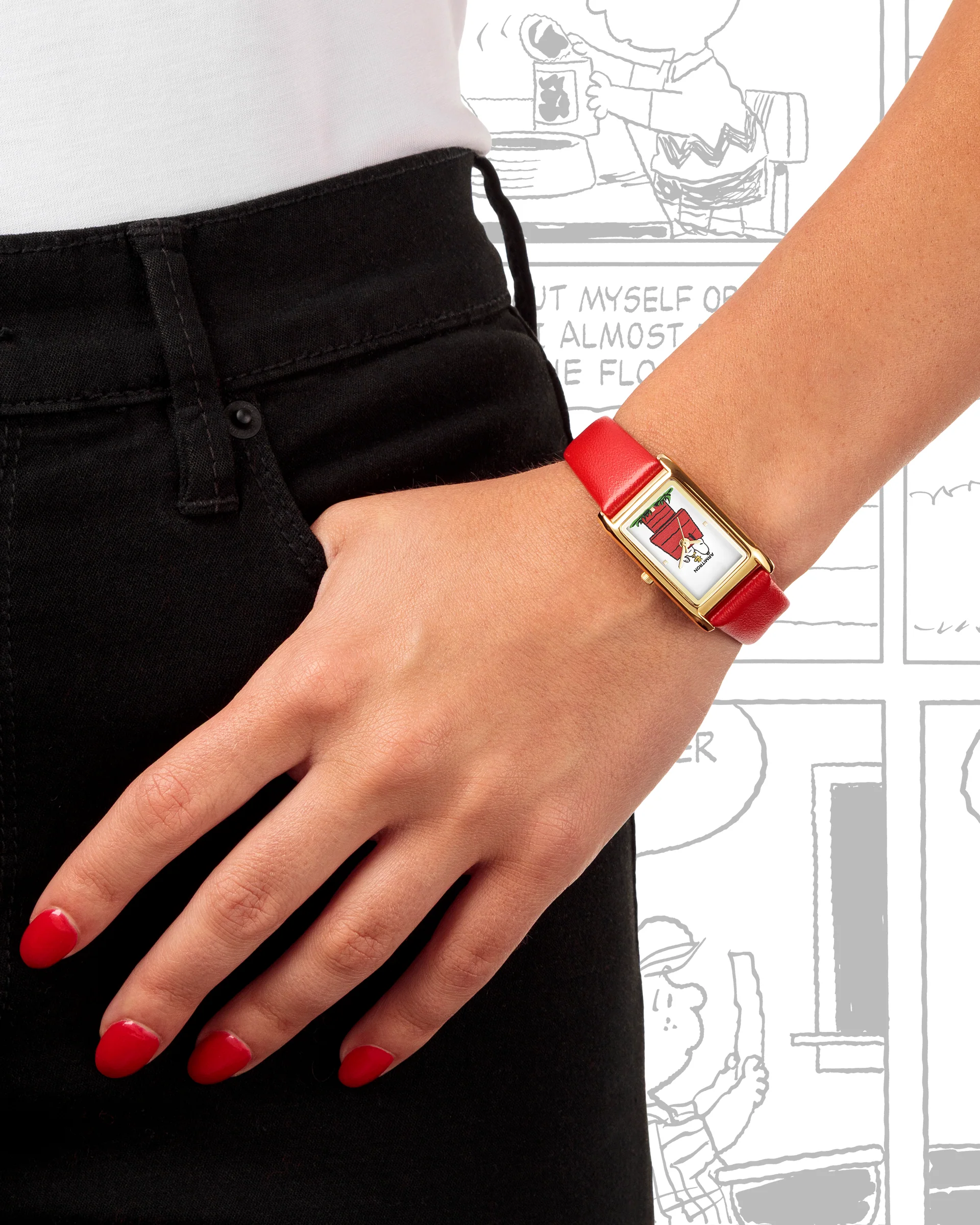 Armitron x Peanuts: The Lookout | 36mm, Peanuts Red/Gold - Image 8