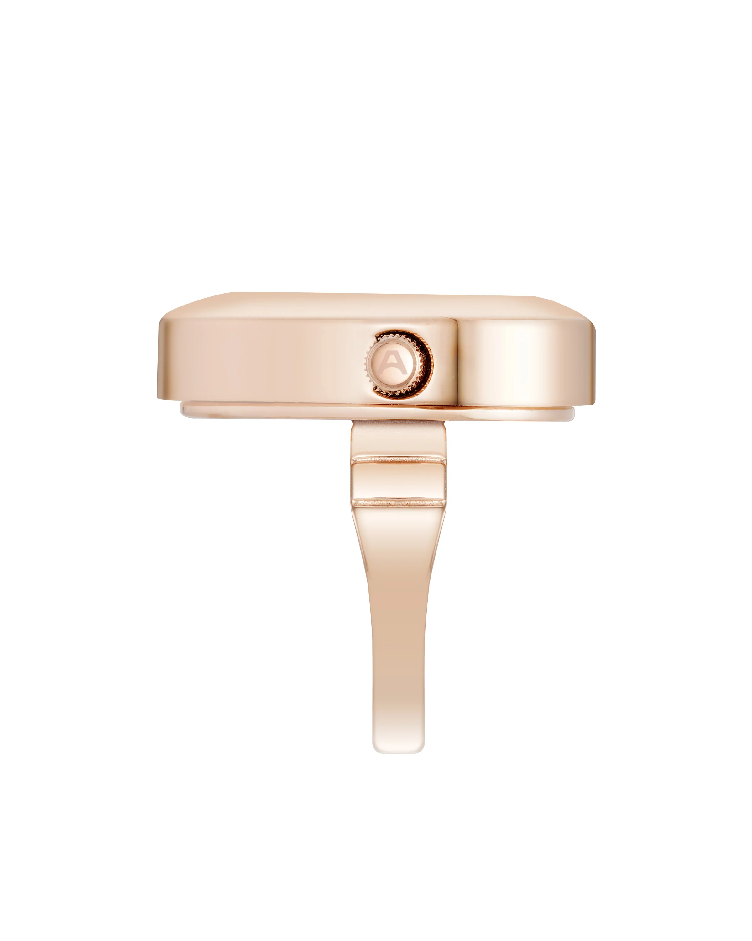 Heart Ring™ | 22mm, Rose Gold, Black Glossy - Image 3